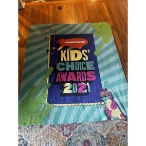 Nickelodeon Kids‎ Choice Awards 2021 Soft Blanket Cobblestone Mills 52x59 HTF